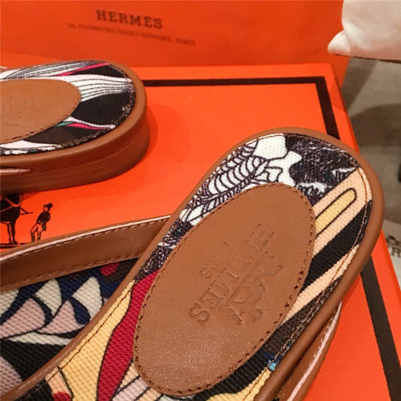 Hermes Kelly Buckle Half Slip Shoes