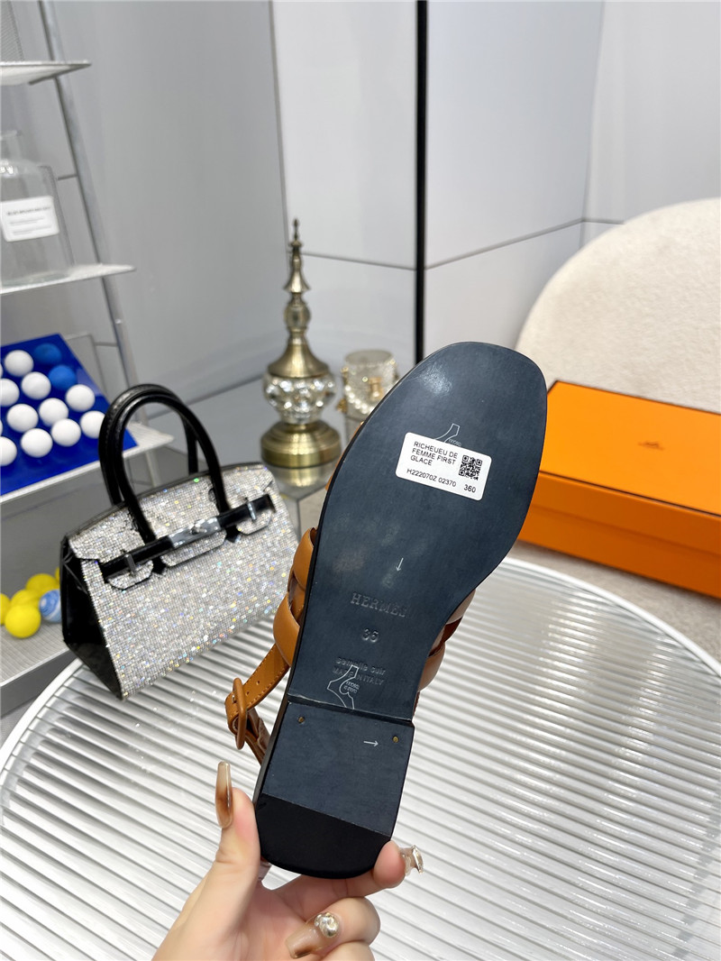 Hermès pig nose sandals