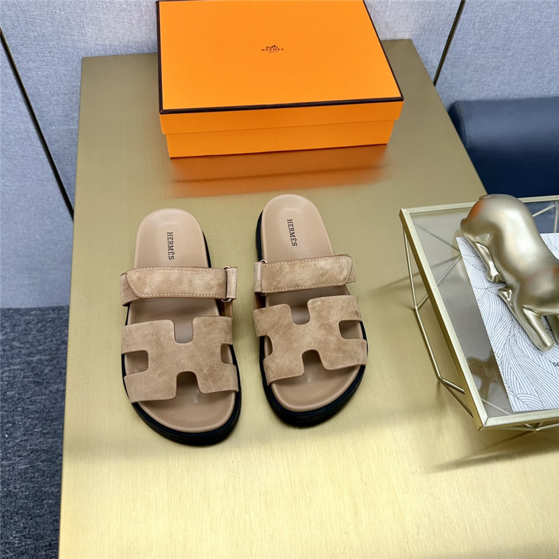 Hermès roll cake hair uncle slippers