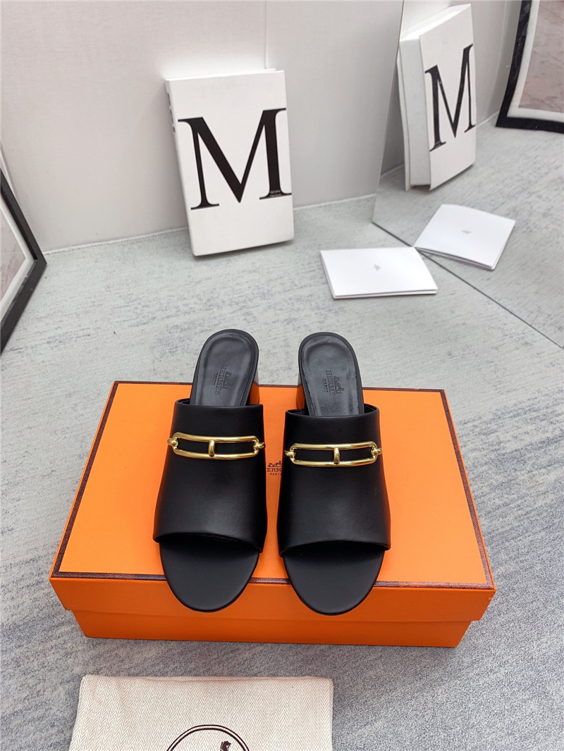 Hermes Sandals Dupe chunky heel sandals