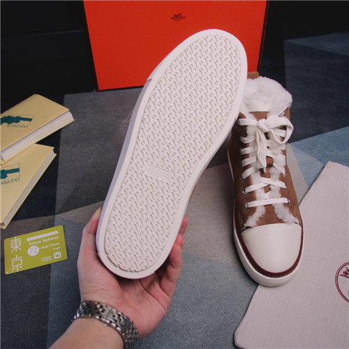Hermes Birkin Replica wool high-top shoes