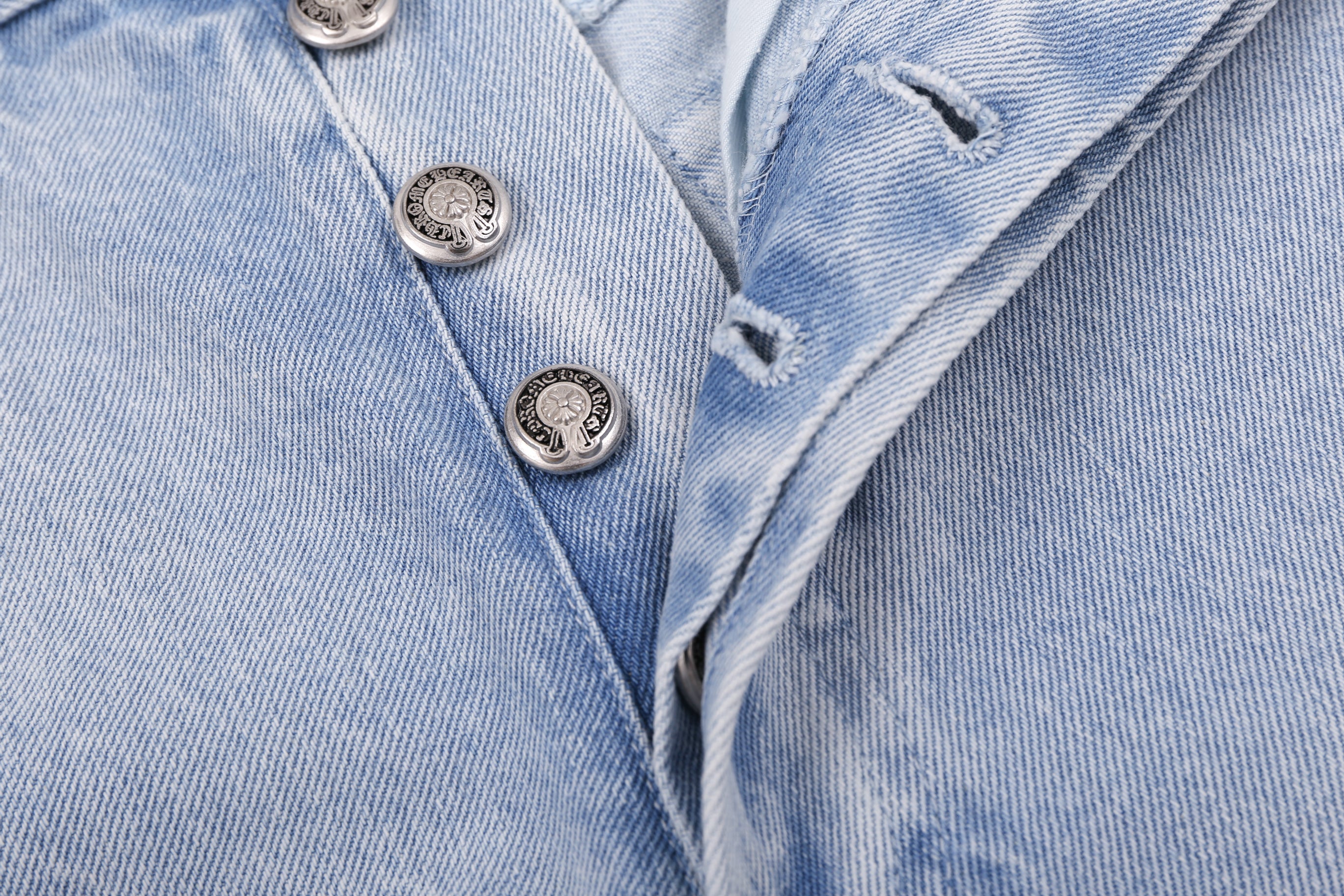 Chrome Hearts Replica Cross Flare Denim