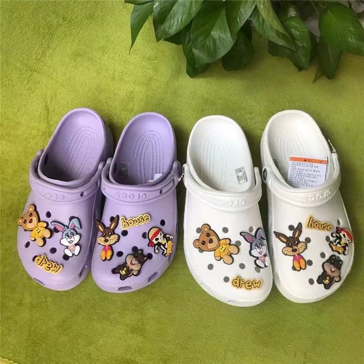 Drew House Crocs Justin Slippers White