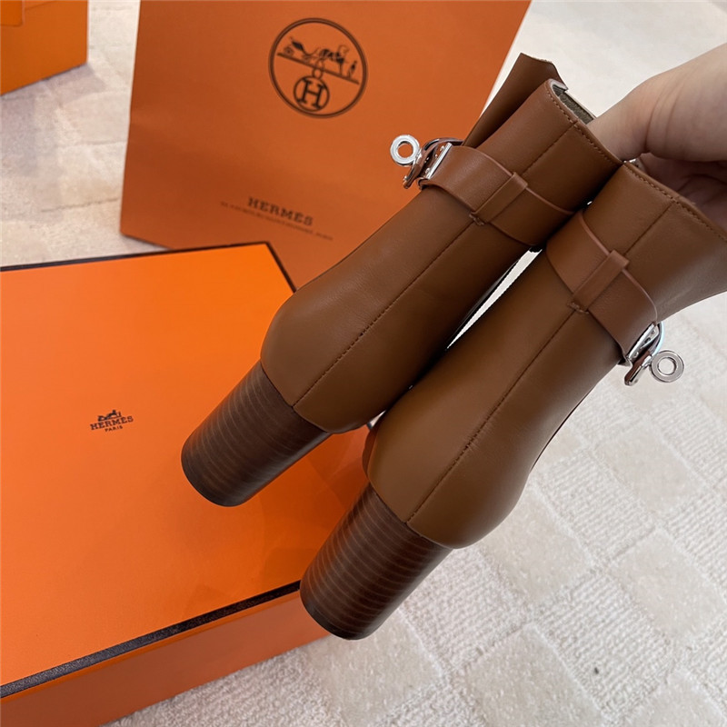 hermes kelly high heel ankle boots