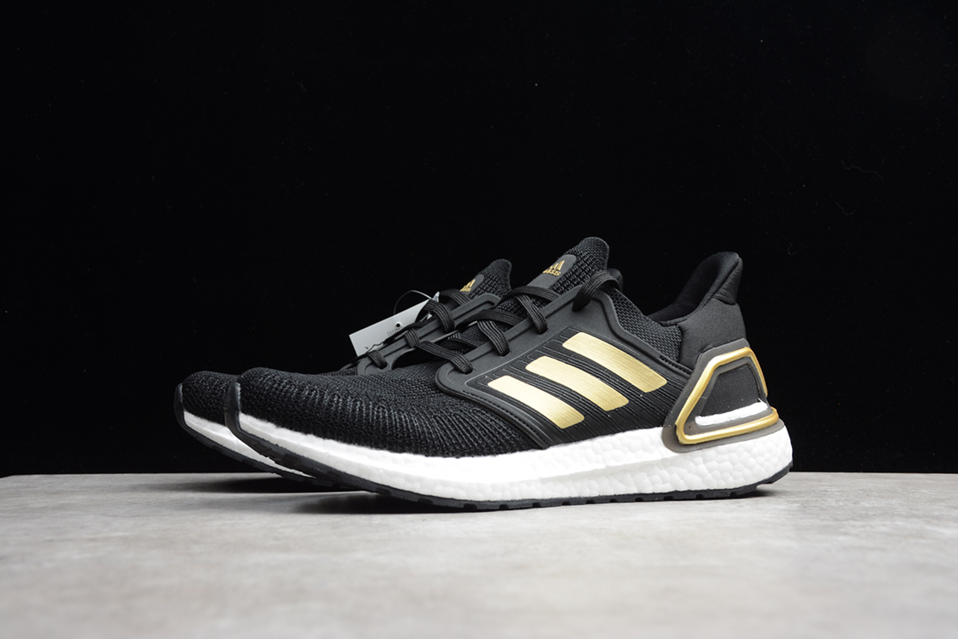 adidas Ultra Boost 20 Black Gold White EE4393