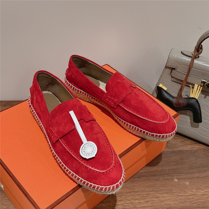 hermes classic flat loafers