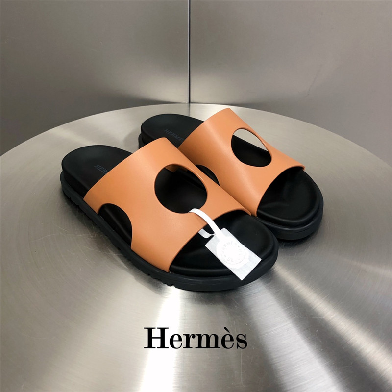 hermes edith hole slippers