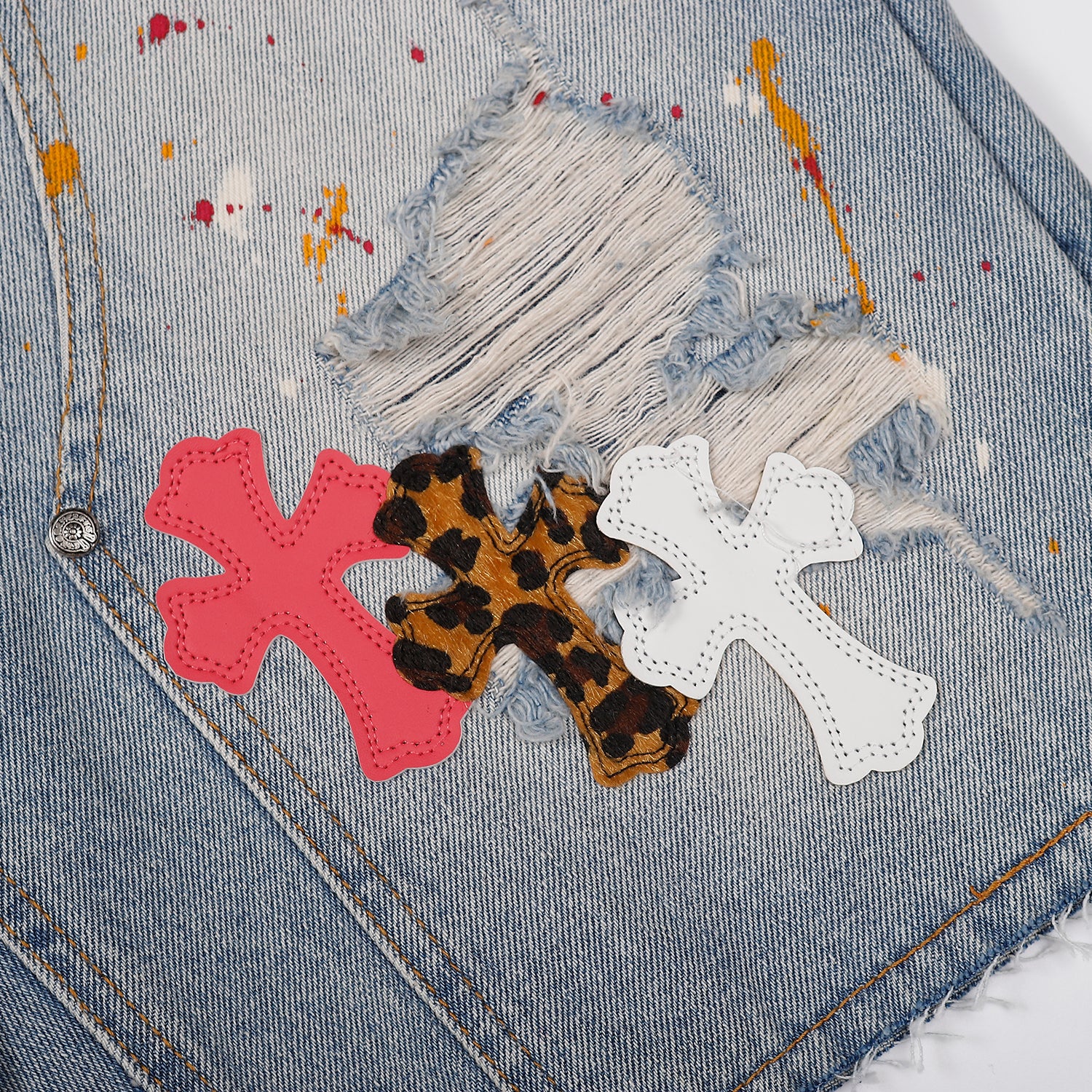 Chrome Hearts Denim Shorts