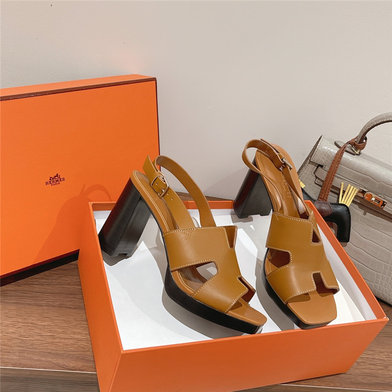 Hermes Sandals Dupe chunky heel sandals