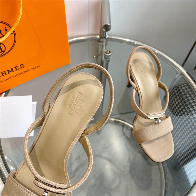 Hermès Glamor Kelly buckle high-heeled sandals