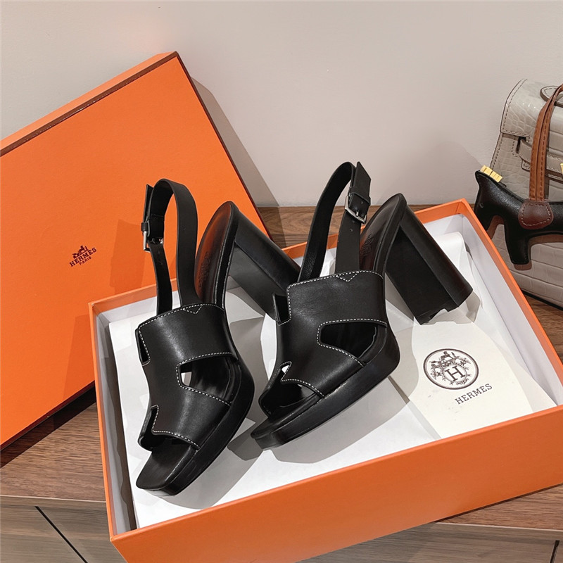 Hermes Sandals Dupe chunky heel sandals