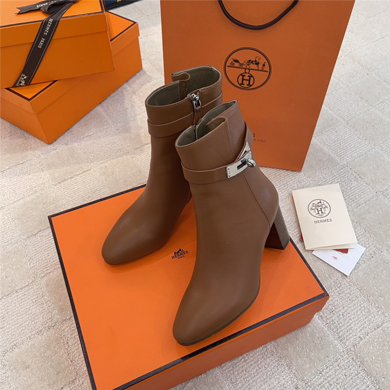 hermes kelly high heel ankle boots