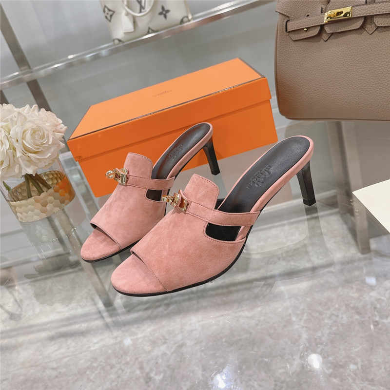 Hermes Sandals Dupe spring and summer new texture sandals