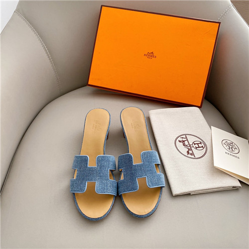 hermes oasis denim sandals
