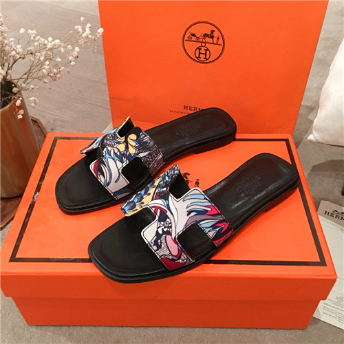 hermes flat slippers