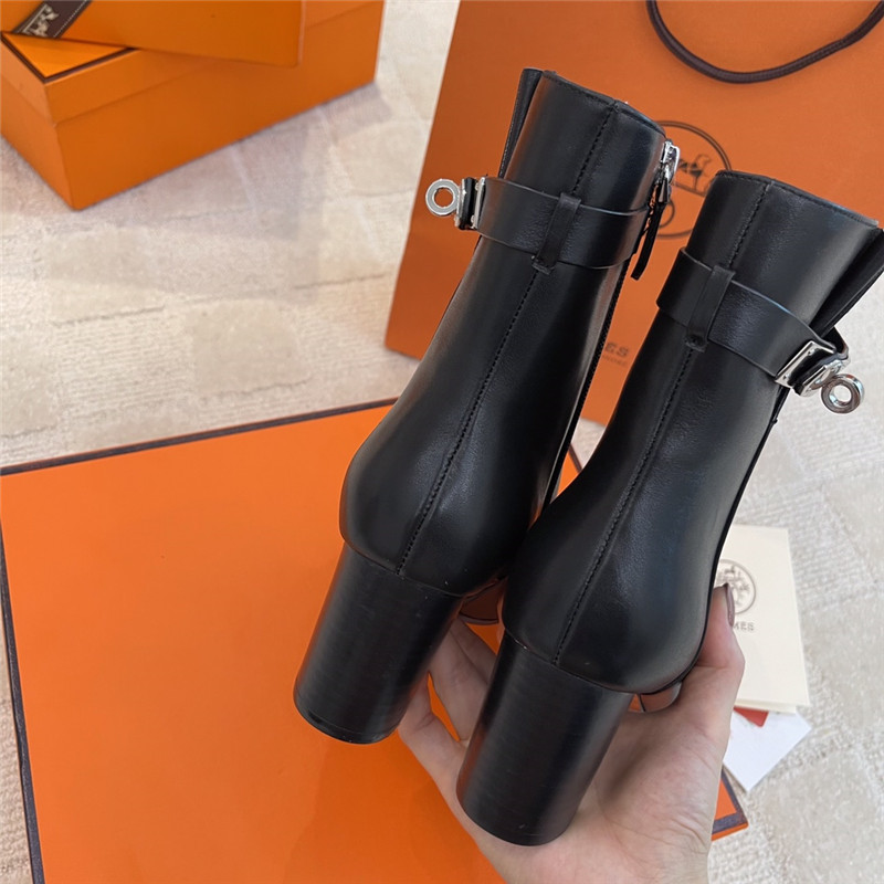 hermes kelly high heel ankle boots