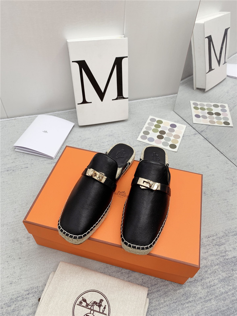 hermes loafer slippers