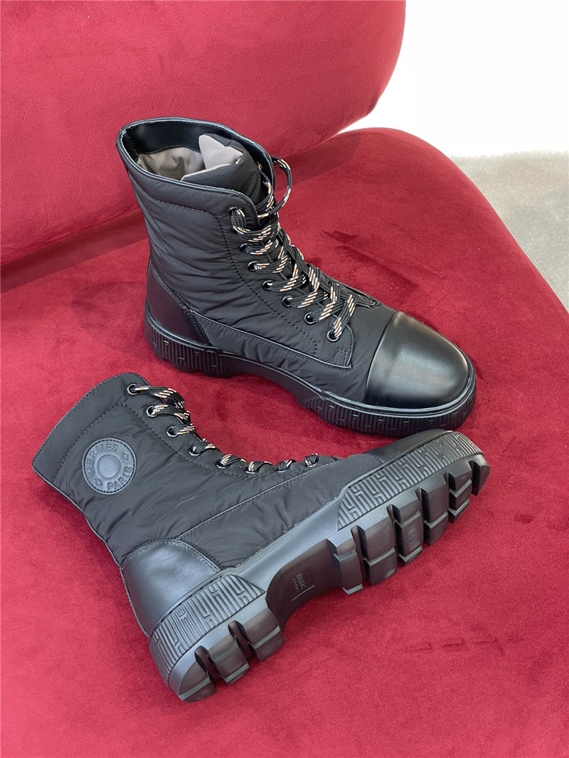 hermes down sports ankle boots