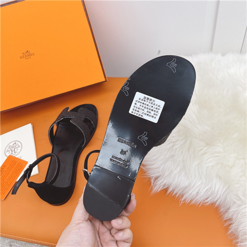 hermes flat sandals womens