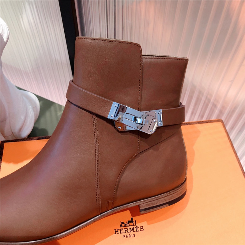 hermes kelly buckle ankle boots