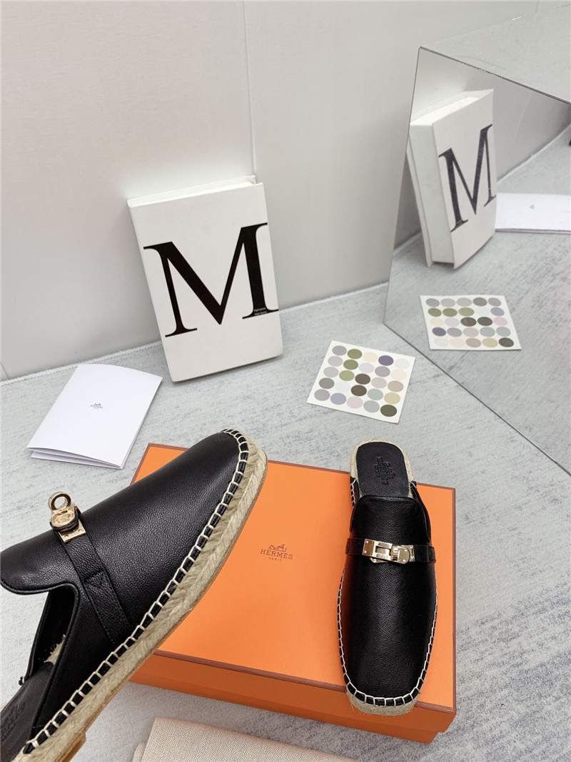 hermes loafer slippers