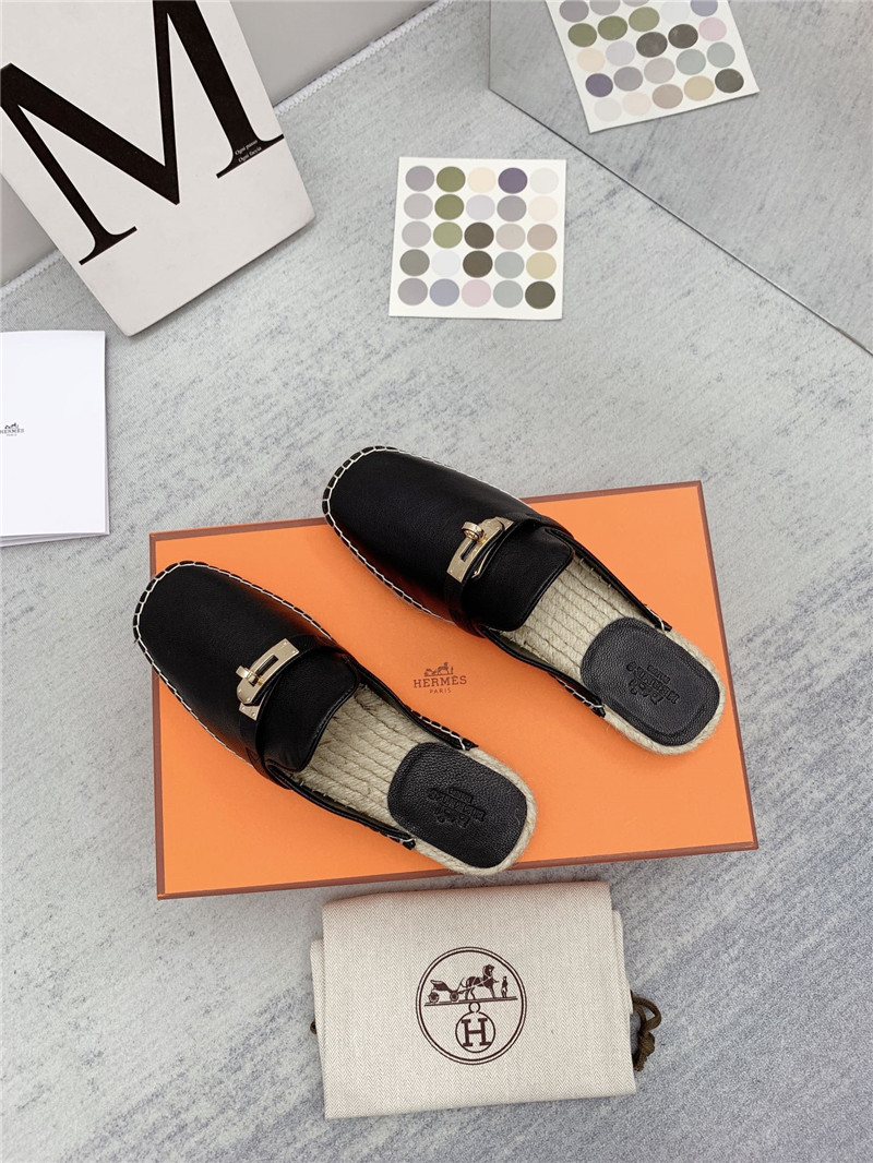 hermes loafer slippers