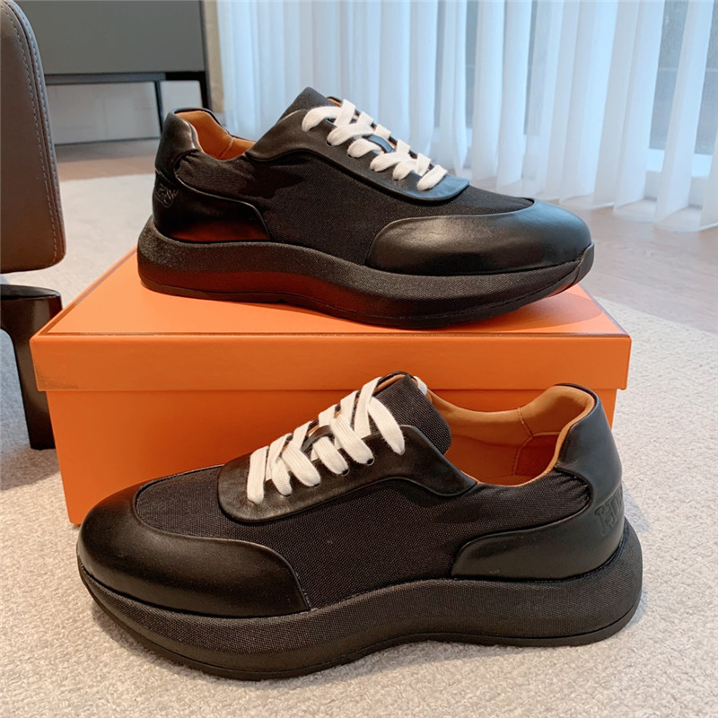 Hermès classic look-alike British retro white shoes