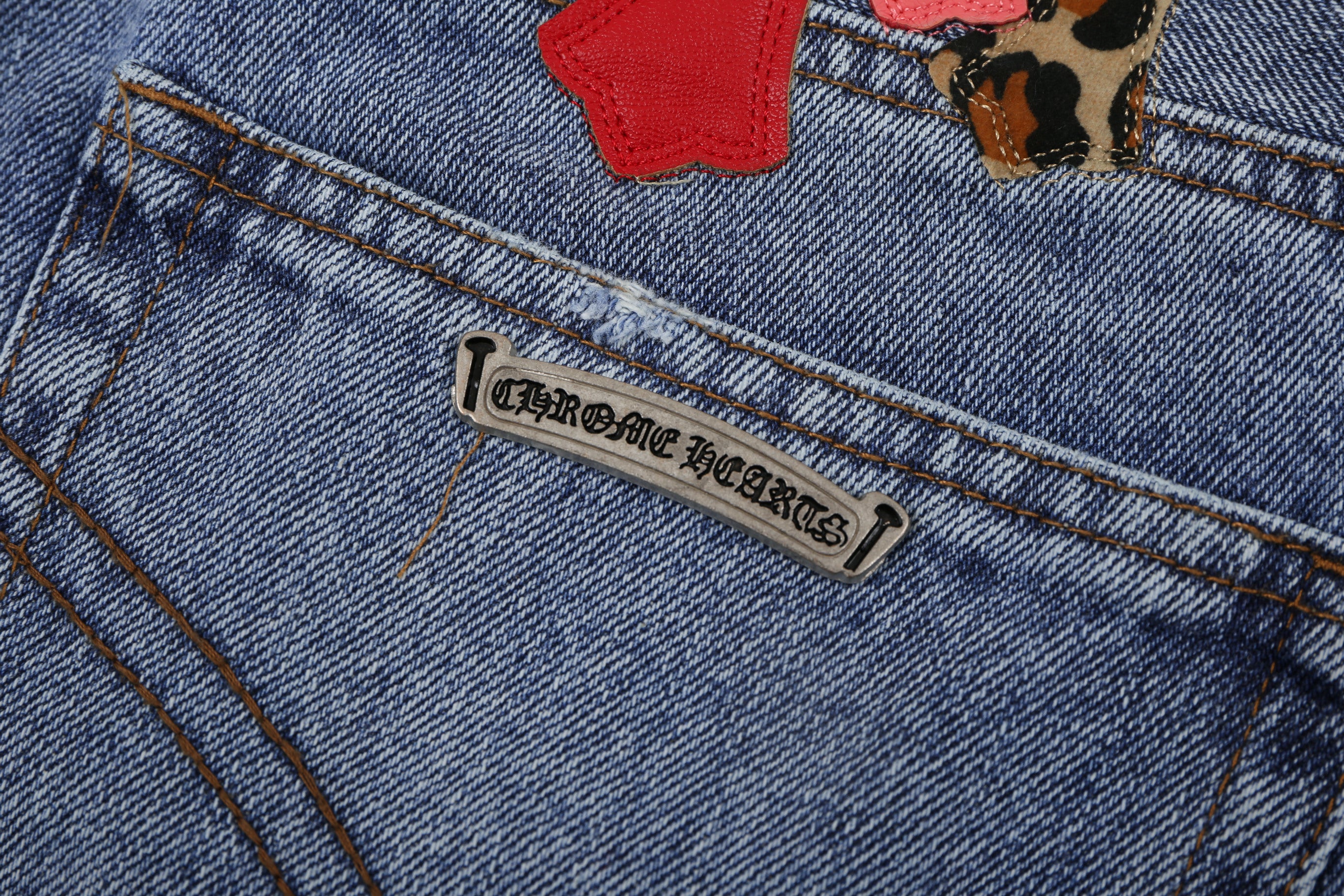 Chrome Hearts Replica Cross Flare Denim