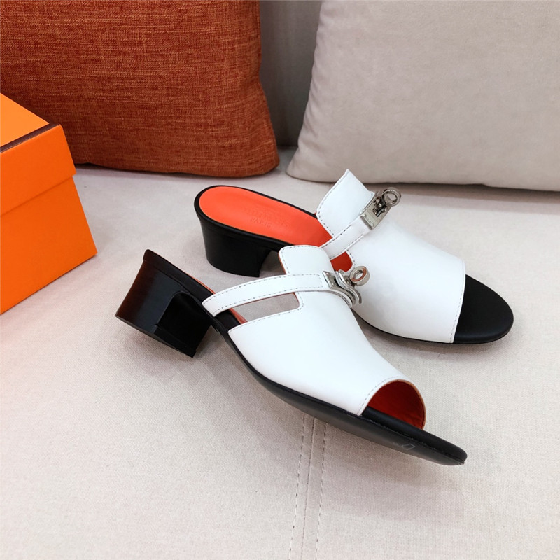 Hermes Sandals Dupe chunky heel sandals