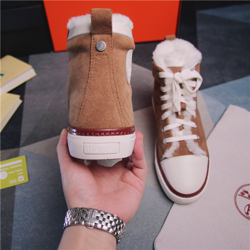 Hermes Birkin Replica wool high-top shoes
