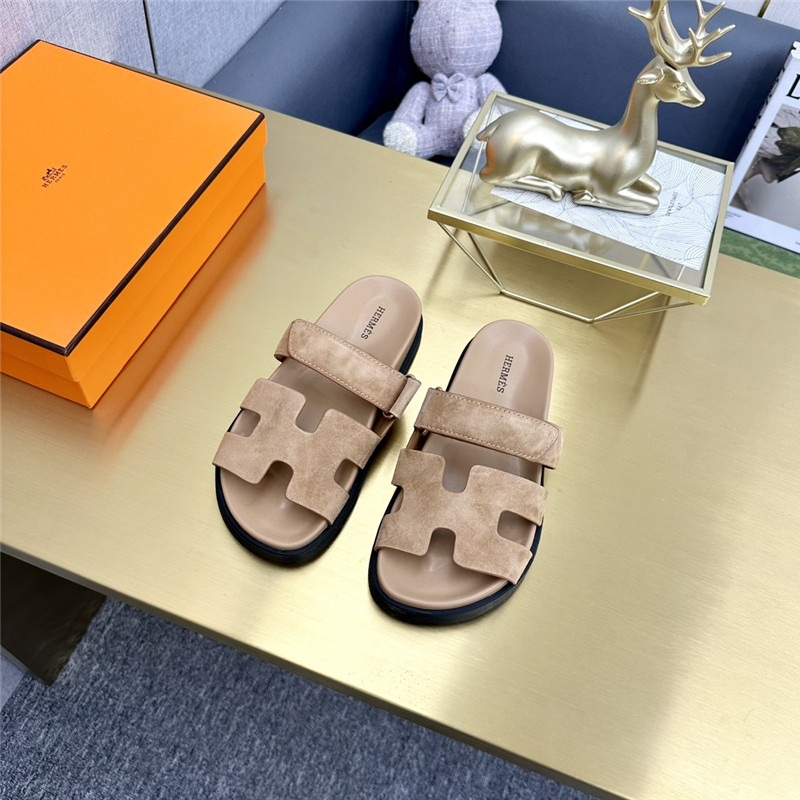 Hermès roll cake hair uncle slippers