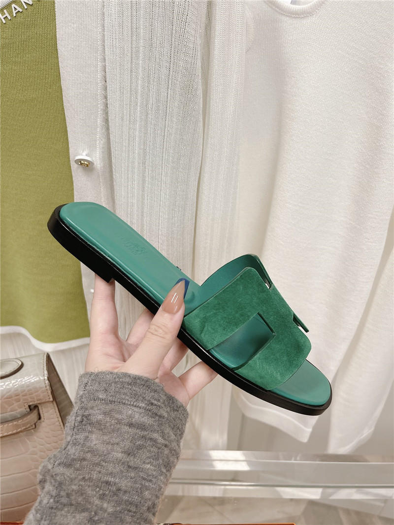 hermes flat sandals slippers