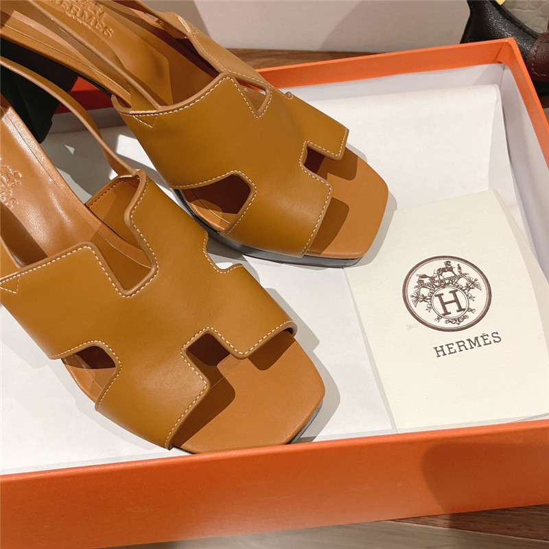 Hermes Sandals Dupe chunky heel sandals