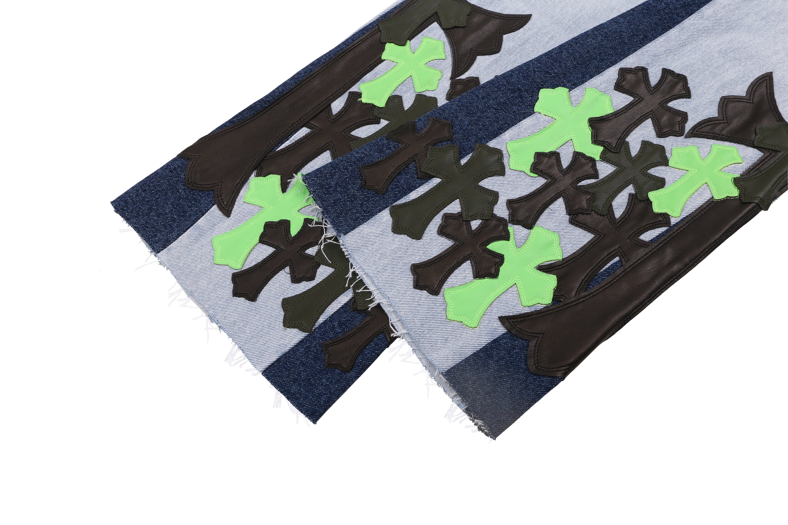 Chrome Hearts Replica Cross Flare Denim