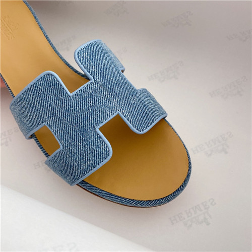 hermes oasis denim sandals