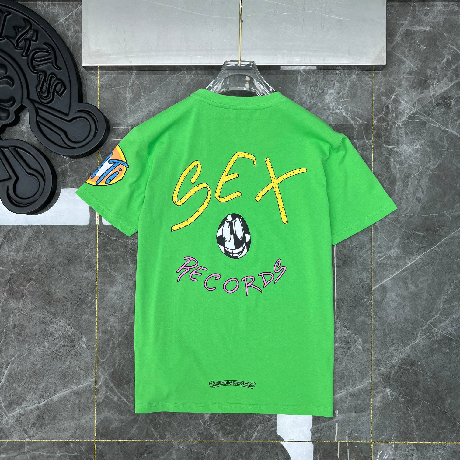 Chrome Hearts Replica Green Sex Records T-Shirt