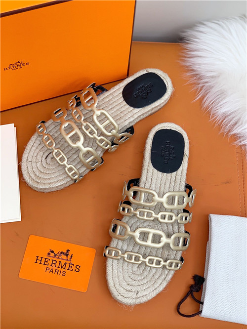hermes flat slippers