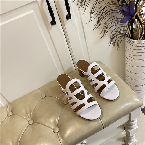 Hermes Birkin Replica block heel sandals