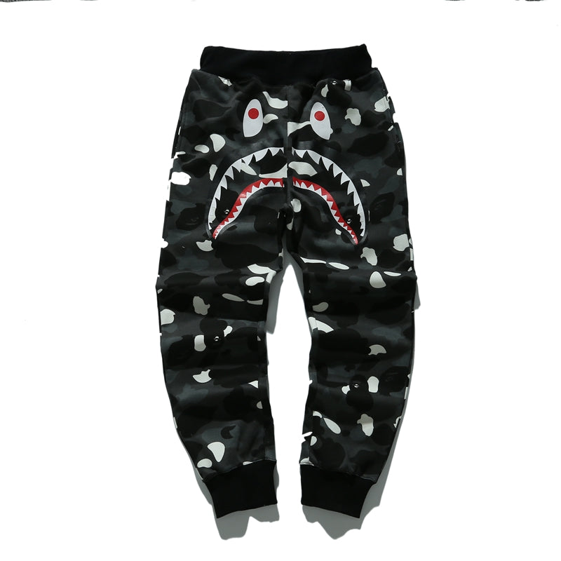 BAPE Camo Shark Track Pants Sweatpants HDCP8370