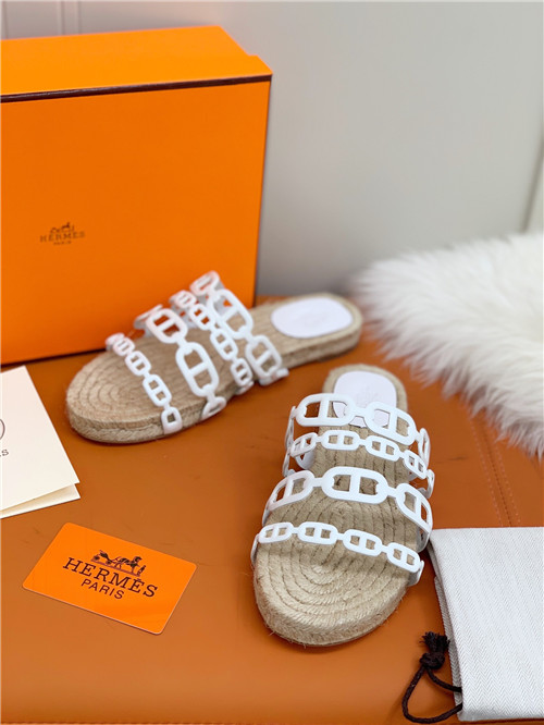 hermes flat slippers