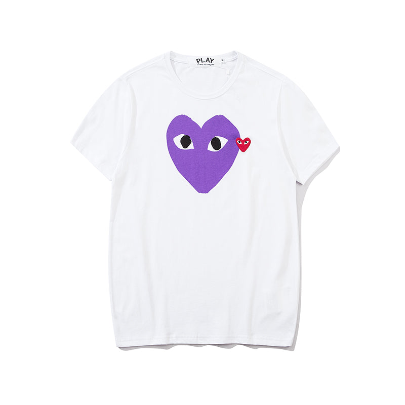 Comme Des Garcons Play Double Heart T Shirt 2303