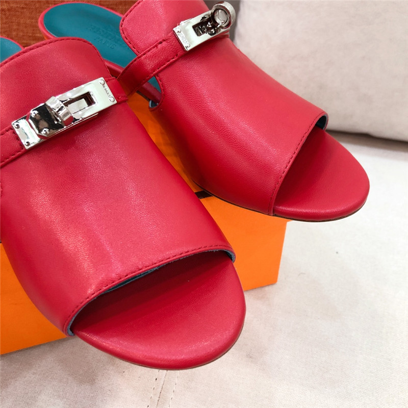 Hermes Sandals Dupe chunky heel sandals