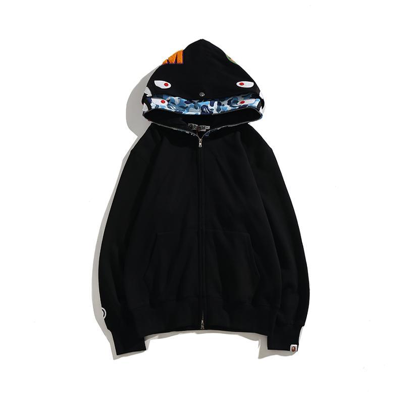 BAPE 2nd Shark Wide Full Zip Double Hoodie