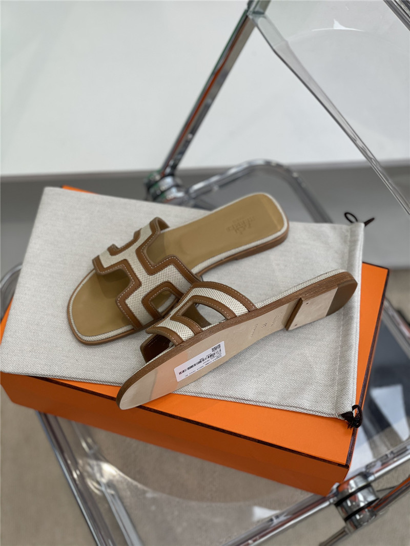 hermes flat slippers womens