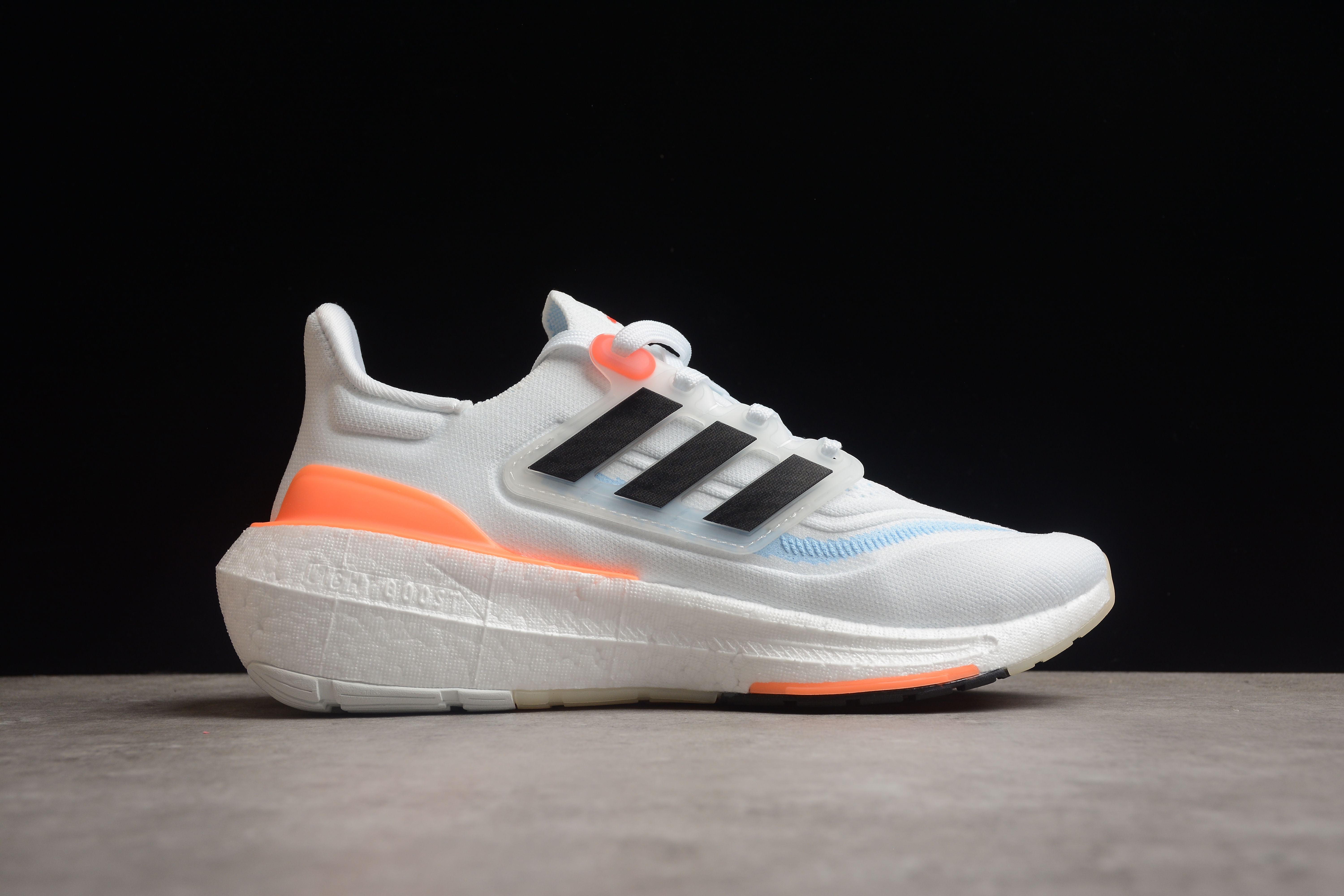 adidas Ultra Boost Light White Black Solar Red HQ6351