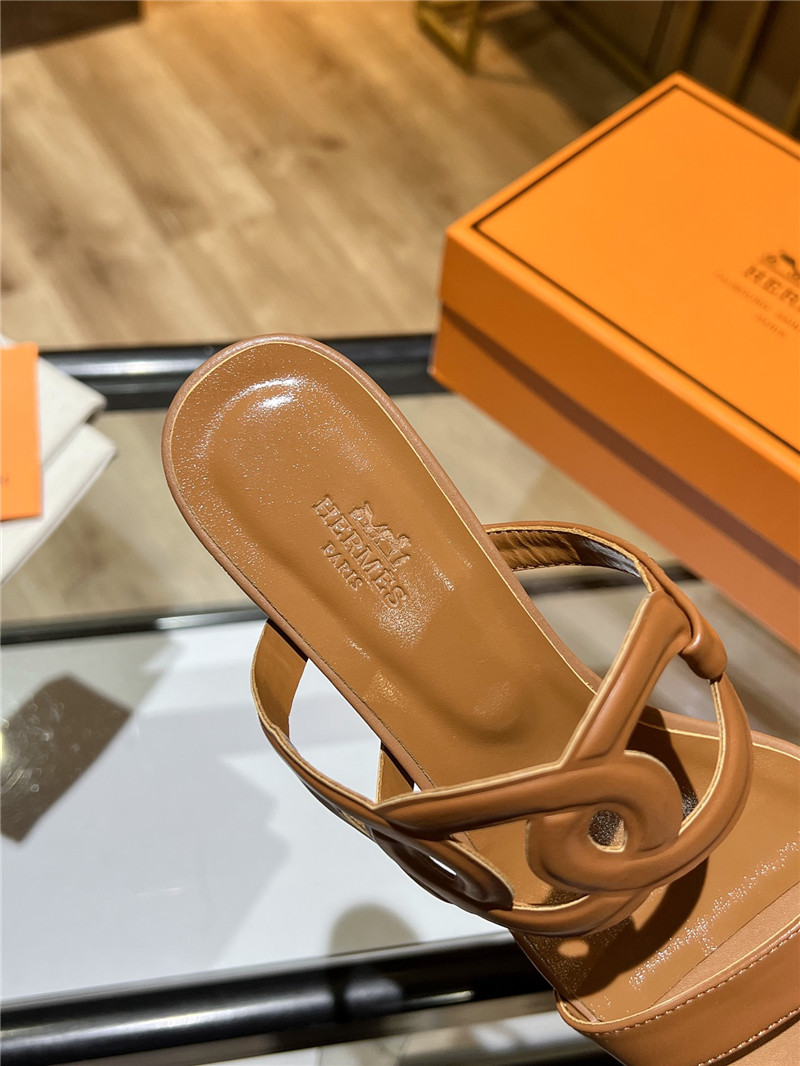 Hermes Sandals Dupe chunky heel sandals