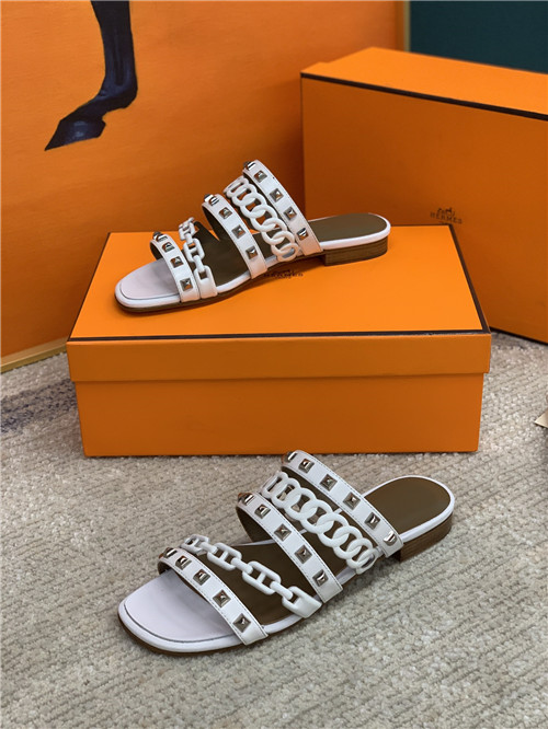 hermes flat slippers womens