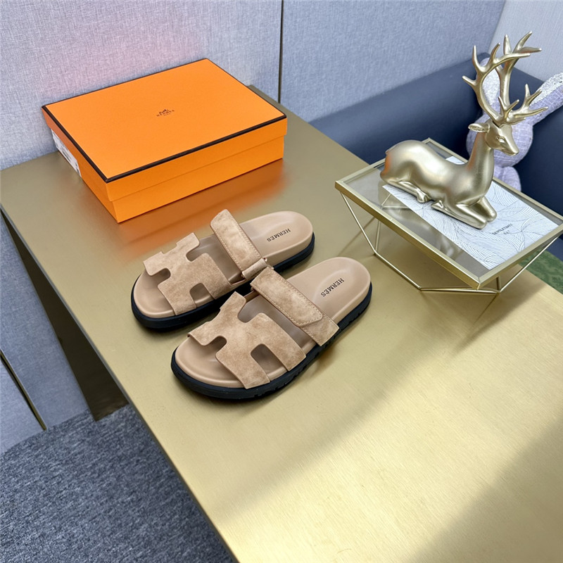 Hermès roll cake hair uncle slippers
