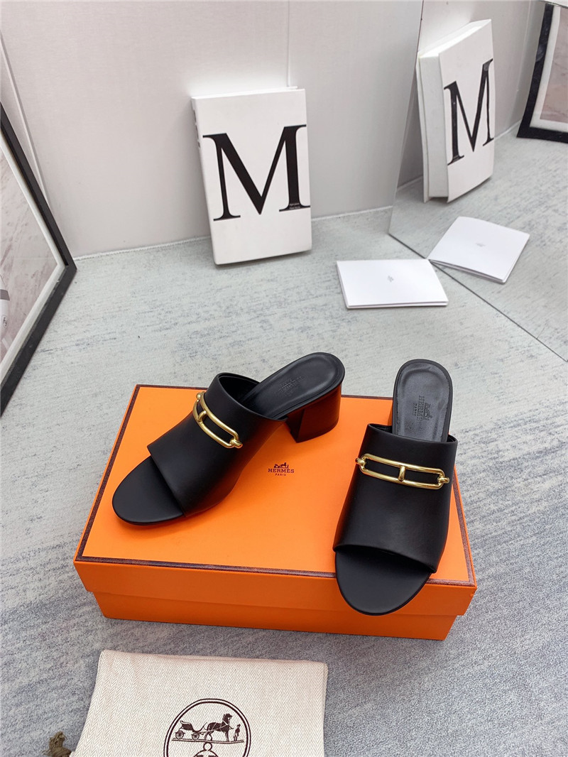 Hermes Sandals Dupe chunky heel sandals