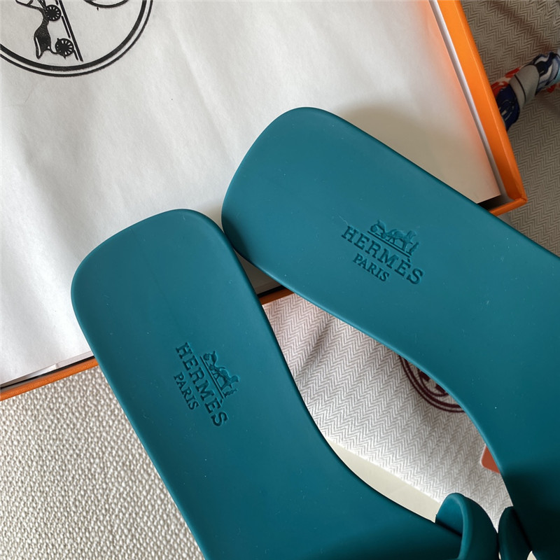 Hermès new classic pig nose chain slippers